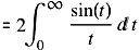 Si(x) Pi Integral